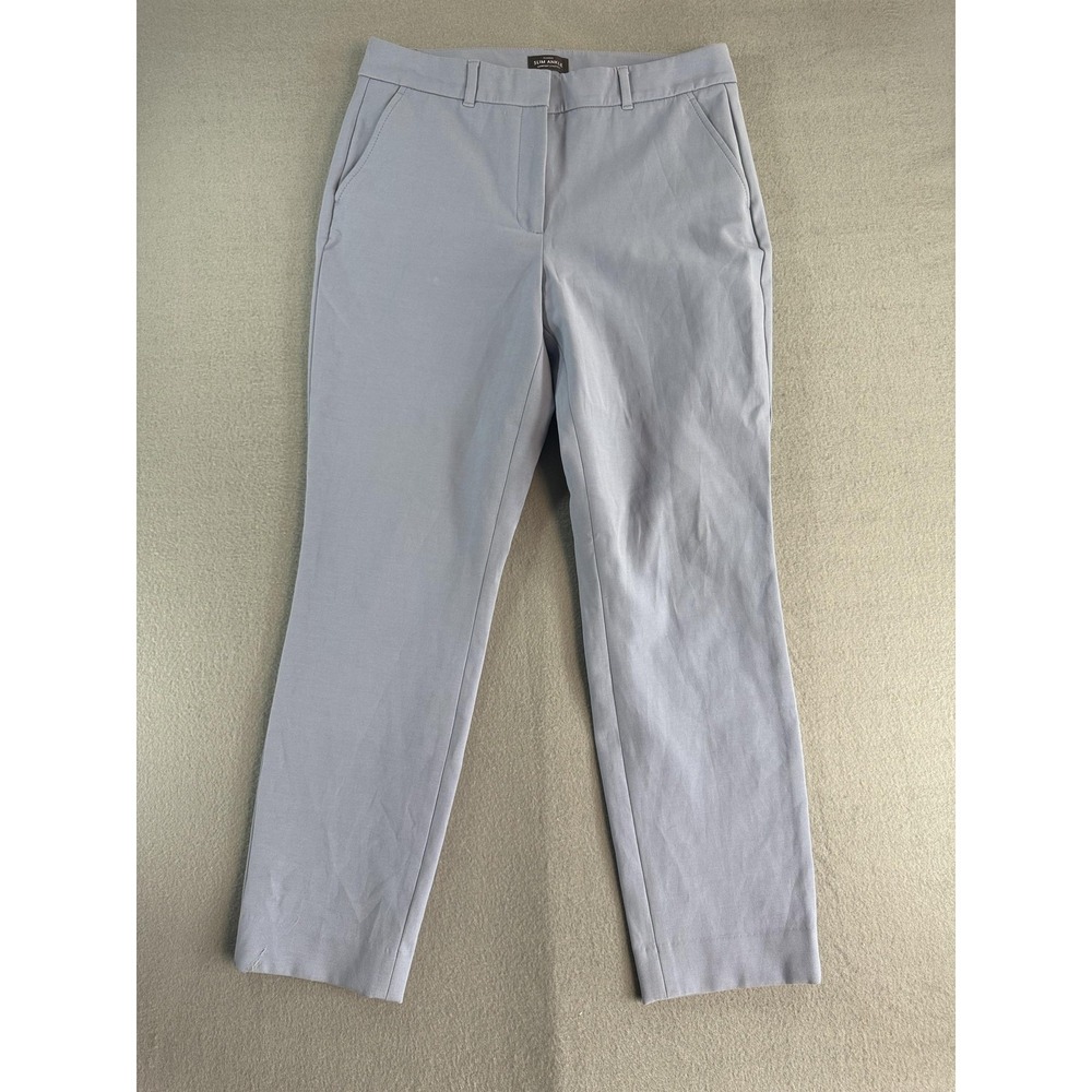 White House‎ Black Market Pants Womens 8 Blue Slim Ankle Stretch Twill Office